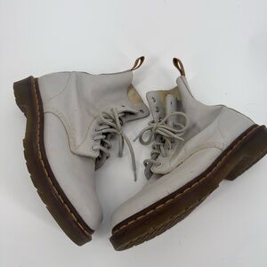 Dr martens Stylish Gray Boots size 8